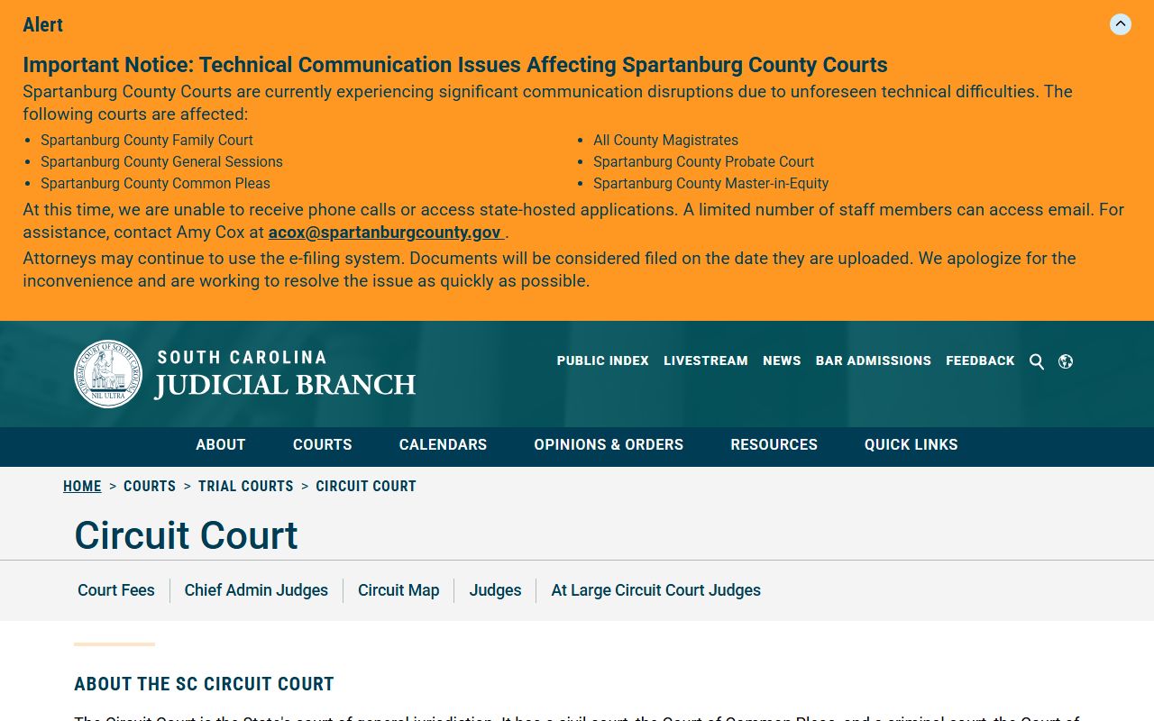 Richland County court records Circuit Court overview
