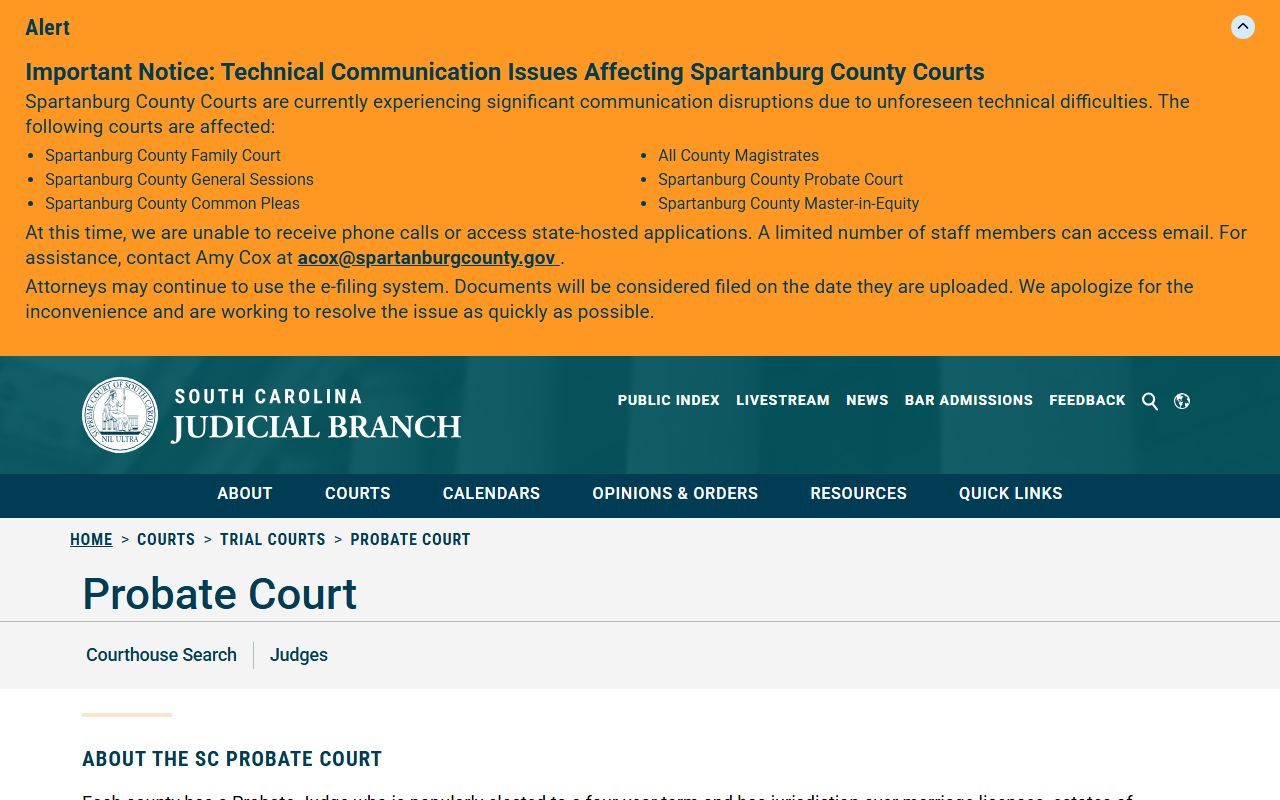 Richland County court records Probate Court overview