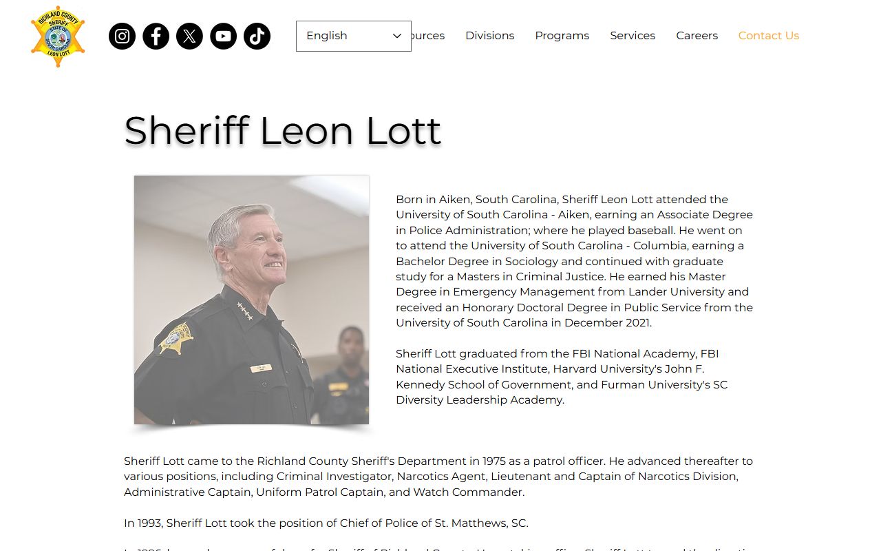 Richland County criminal court records Sheriff contact source