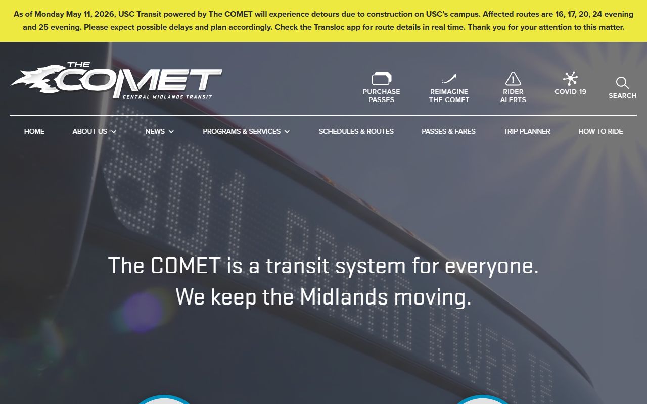 Richland County inmate records COMET transit access